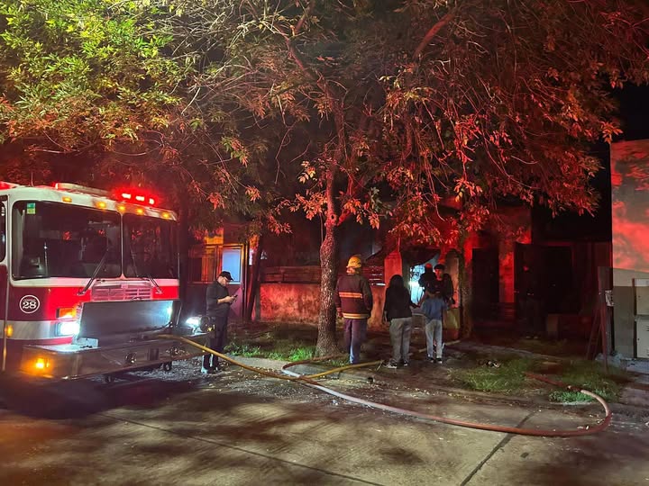 Incendio en una casa de Urquiza al 1400: importantes daños materiales