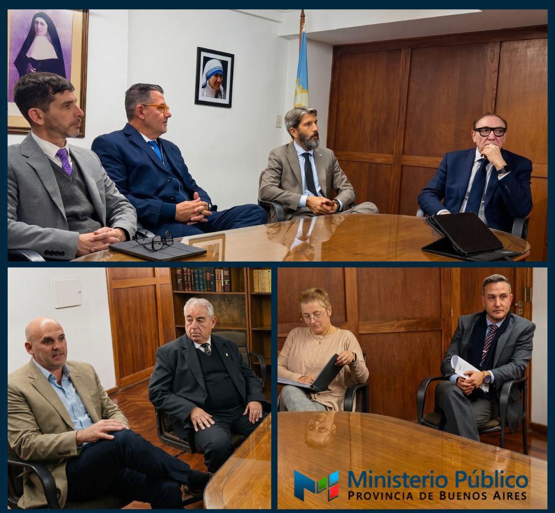 Reunión entre el Fiscal de Cámara y los integrantes de la cúpula de la Policía Judicial