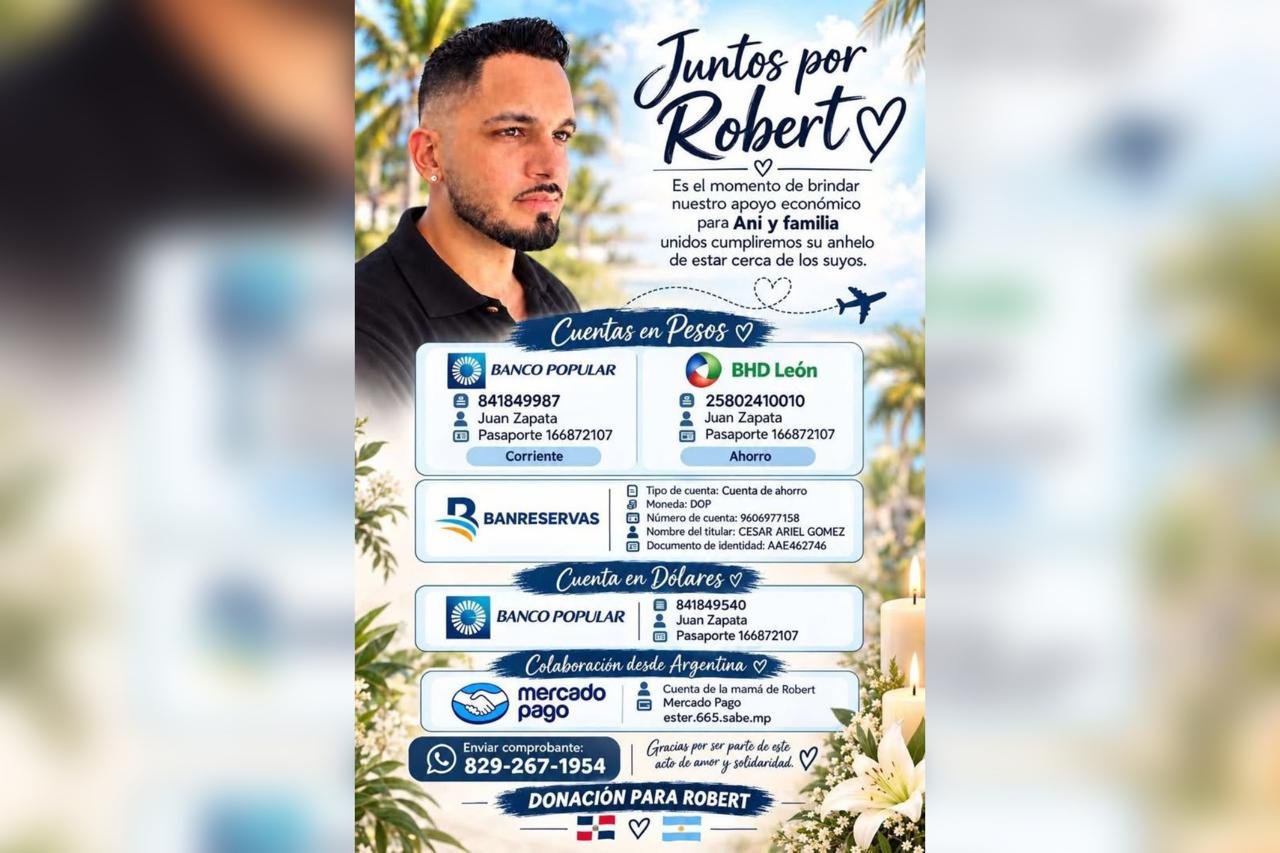 “Juntos por Robert”: lanzan una campaña solidaria para repatriar los restos del pergaminense fallecido en República Dominicana