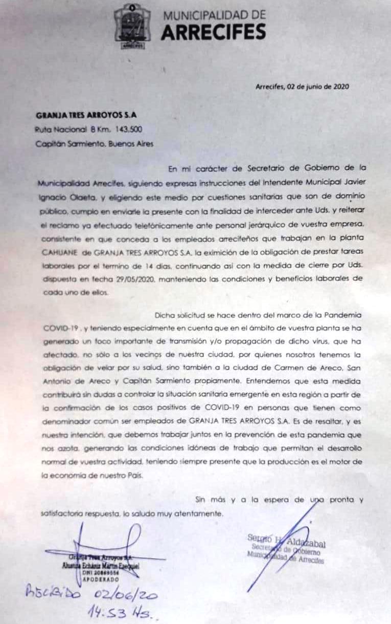 granja tres arroyos carta.jpg